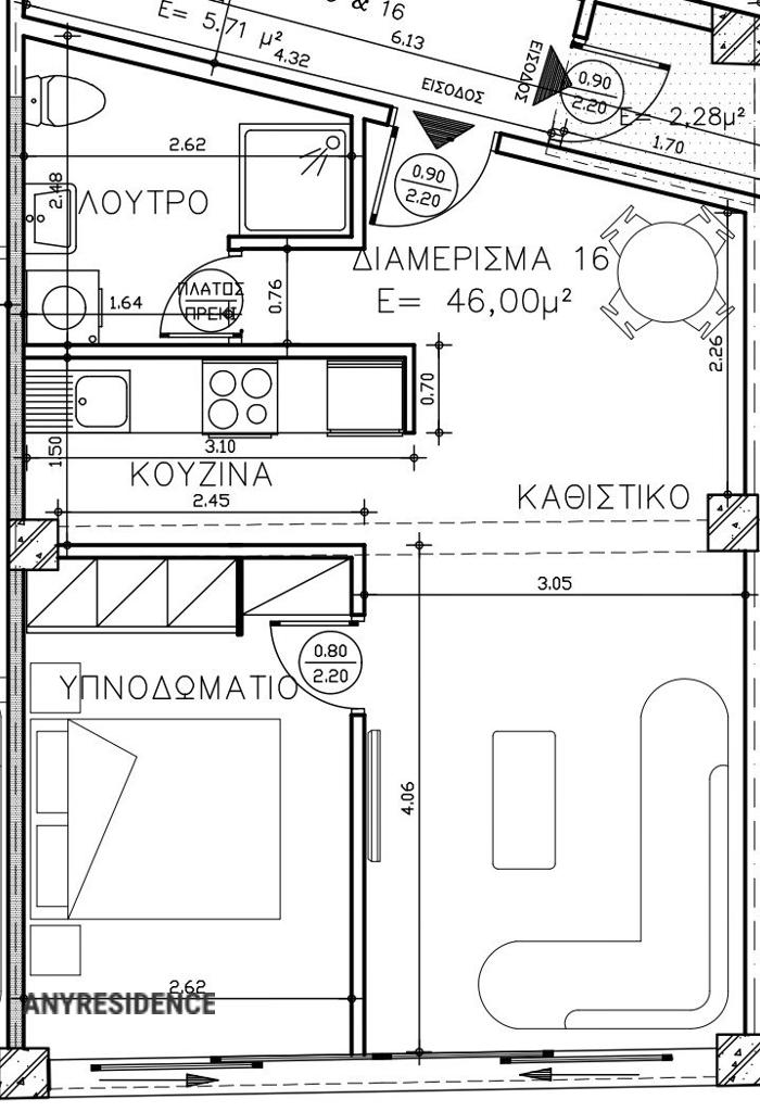 3-комн. квартира в Афинах, фото №4, объявление №2550409